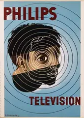 Philips Television by Cassandre, 1951, poster, sold Jun 2015