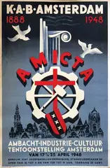 Anna M.E. v. Zeyst, AMICTA K.A.B. Amsterdam, 1948, poster