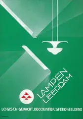 J.C. Nederhand Jr., Lampen Leerdam, 1929, poster