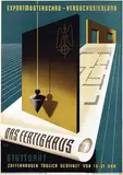 Walter E. Müller, Exportmusterschau Stuttgart Das Fertighaus, 1947, poster