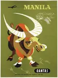 Harry Rogers, Qantas Manila, poster