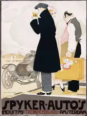 Piet van der Hem, Spyker-Auto's Amsterdam, poster