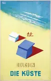 Broco, Belgien Die Küste, 1947, poster