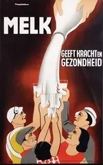 Melk geeft kracht en gezondheid by N. Vangodtsenhoven, poster, sold Jun 2015