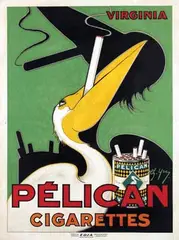 Charles Yray, Pélican Cigarettes, poster