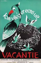 Anna M.E. v. Zeyst, Vacantie kom vlieg er eens uit, poster