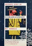 Max Velthuys, Goedkope Kerst- en Nieuwjaars gesprekken met Indonesië, 1955, poster