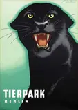 Horst Naumann, Tierpark Berlin (panther), 1963, poster