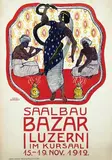 Hans Zürcher, Saalbau Bazar Luzern, 1912, poster