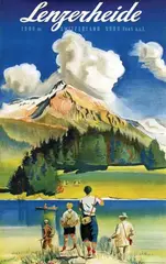 Pièrre Monnerat, Lenzerheide, 1946, poster