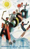 Hugo Laubi, Arosa Switzerland, 1938, poster