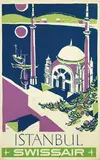 Henri Ott, Swissair Istanbul, 1951, poster
