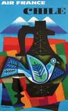 Jacques Nathan-Garamond, Air France Chile, 1964, poster