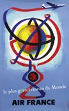 Jacques Nathan-Garamond, Air France le plus grand réseau du Monde, 1956, poster