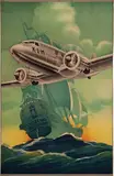 Arjen Galema, KLM De Vliegende Hollander, 1934, poster