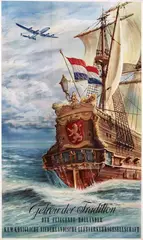Joop H. van Heusden, KLM Der Fliegende Holländer, 1955, poster