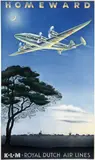 Paulus Casper Erkelens, KLM Royal Dutch Air Lines Homeward, 1944, poster