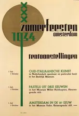 Fré Cohen, zomerfeesten amsterdam, 1934, poster