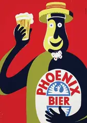 H. Meyer, Phoenix Bier, 1951, poster, silkscreen