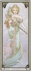 Alphonse Mucha, Le Printemps, 1900, poster