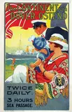 J. Sentrein, The Continent via Dover-Ostend, 1930, poster