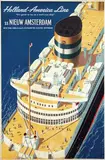 Reyn Dirksen, Holland-America Line ss Nieuw Amsterdam, 1953, poster
