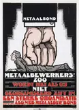 Albert P. Hahn jr., Metaalbond Metaalwerkers in Alg. Ned. Metaalbew. Bond, 1920, poster