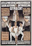 J. Boogaard, Utr. Gymn. Athl. en Voetb.-Vereen. Utrecht, 1921, poster