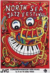 Jules van de Vuurst de Vries, North Sea Jazz Festival, 1989, poster