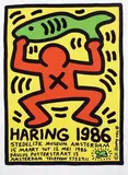 Keith Haring, Stedelijk Museum Amsterdam Haring, 1986, poster