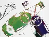 Andy Warhol, Perrier, 1983, offset lithograph in colors