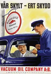 H. Holmgren, Gargoyle Mobiloil Vacuum Oil Co., 1937, poster