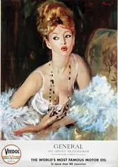 Veedol the world's most famous motor oil by Albert V.E. Brenet, 1965, poster, sold Jun 2015