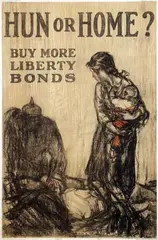 Hun or Home? by Henry P. Raleigh, 1918, poster, sold Jun 2015