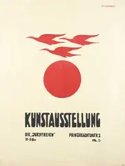 K.E. Olszewski, Kunstaustellung Die "Juryfreien", 1927, poster
