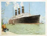 Henri Cassiers, Belgenland in harbor of Antwerp, poster