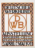 Fritz H. Ehmcke, Deutscher Werkbund Ausstellung Crefeld, 1911, poster