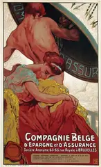 Monogram Tb, Compagnie Belge d'Epargne et d'Assurance, poster