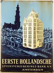 Gremmen, Eerste Hollandsche Levensverzekerings-Bank N.V. Amsterdam, poster