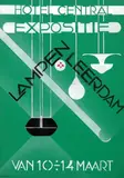 J.C. Nederhand Jr., Expositie Hotel Central Lampen Leerdam, 1929, poster