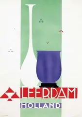 J.C. Nederhand Jr., Leerdam Holland, 1929, poster