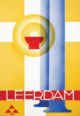 J.C. Nederhand Jr., Leerdam, 1929, poster