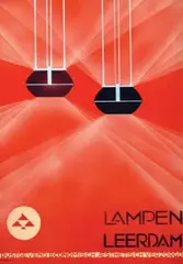 J.C. Nederhand Jr., Lampen Leerdam, 1929, poster