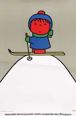 Pampers Ski by Dick Bruna, 1974, poster, sold Nov 2014