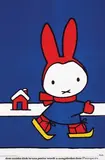 Dick Bruna, Pampers Nijntje (Miffi) on skates, 1963, poster