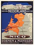 Door heel Nederland rookt men Nico Hilversum by Advertising Agency van Oenen en Manssen, poster, sold Nov 2014