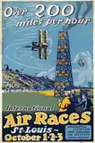 Carl Walter, International Air Races St. Louis, poster