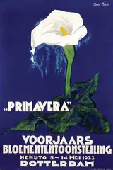 Agnes Canta, "Primavera" Voorjaars Bloemententoonstelling Rotterdam, 1933, poster