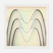 Molly Greene, Bur, 2022, screenprint in colors on Coventry Rag
