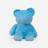 Daniel Arsham, Cracked Bear (Blue), 2018, fabric, plaster, pigment